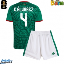 Mexico Edson Alvarez #4 Hjemmedraktsett Barn EM 2024 Kortermet (+ Korte bukser)